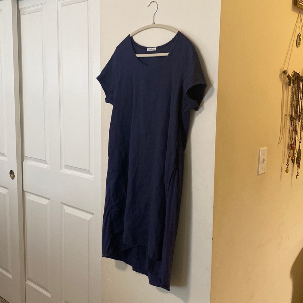 Fresh Laundry Botique brand Linen Navy Dress